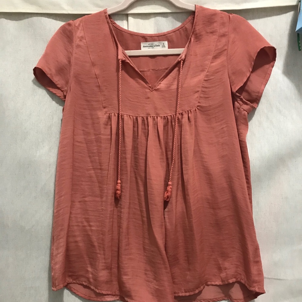 Pink Flowy Satin Top